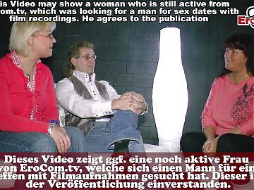 German mature housewives threesome with 2 chubby women