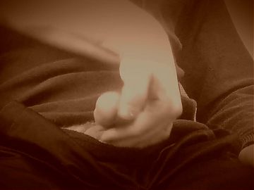 milf fingering my cock close-up 3