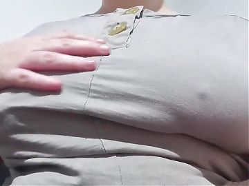 Teasing Breast Over Top
