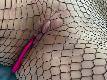 Girl In Pantyhose Masturbates With A Vibrating Egg In Pussy