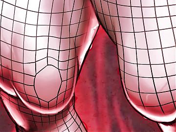 BBW Goth grows to extreme muscle giantess